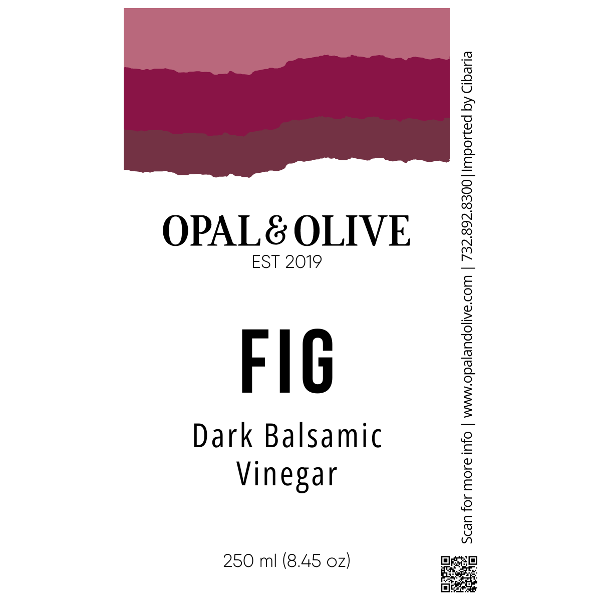 Dark Balsamic Vinegar - Fig Dark Balsamic Opal and Olive   