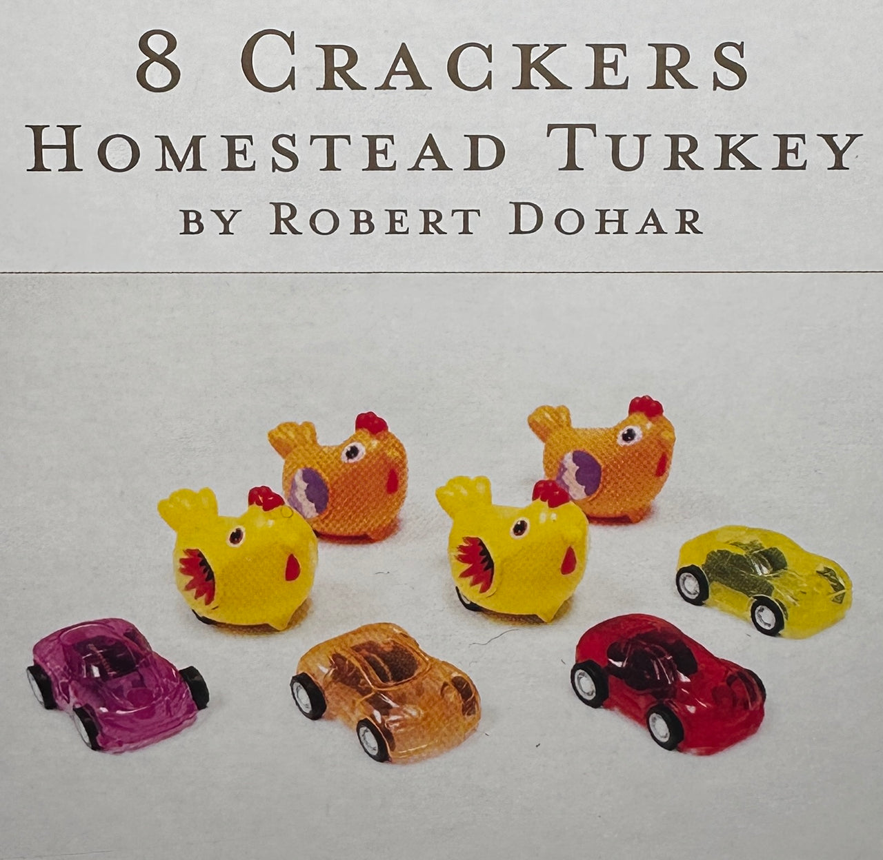 Homestead Turkey Christmas Crackers  Caspari   