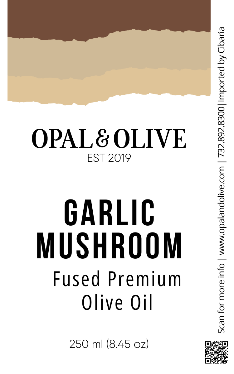 Fused Olive Oil - Garlic Mushroom Flavored Olive Oil Opal and Olive   