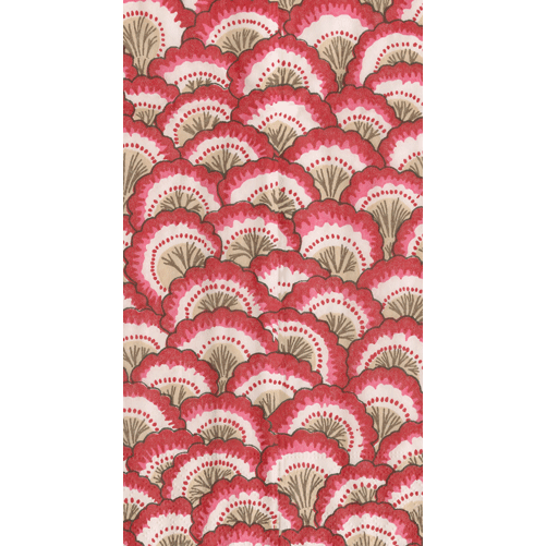 Guest Towel Napkin - Pontchartrain Scallop Red  Caspari   