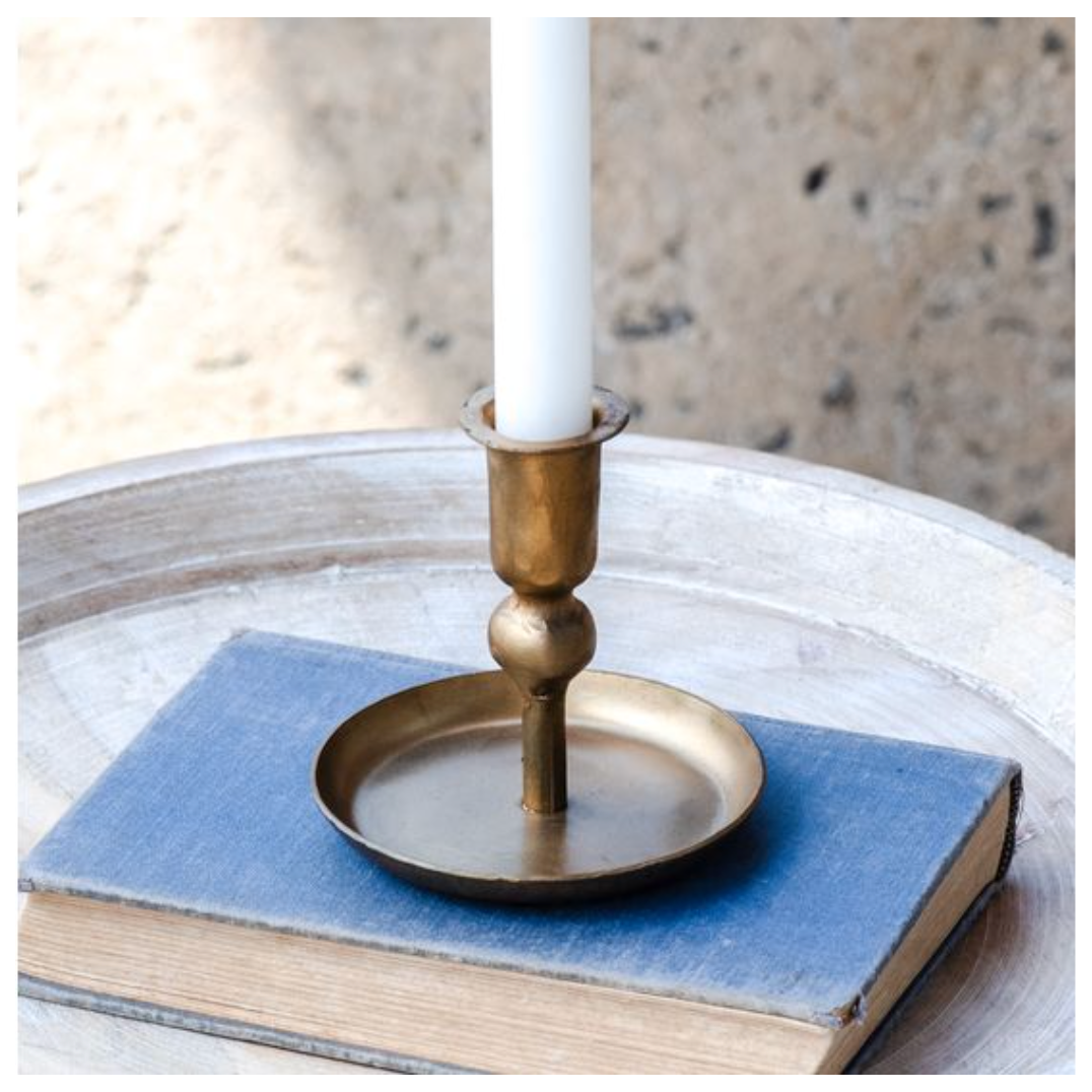 Mini Gold Plate Candle Holder PD Home