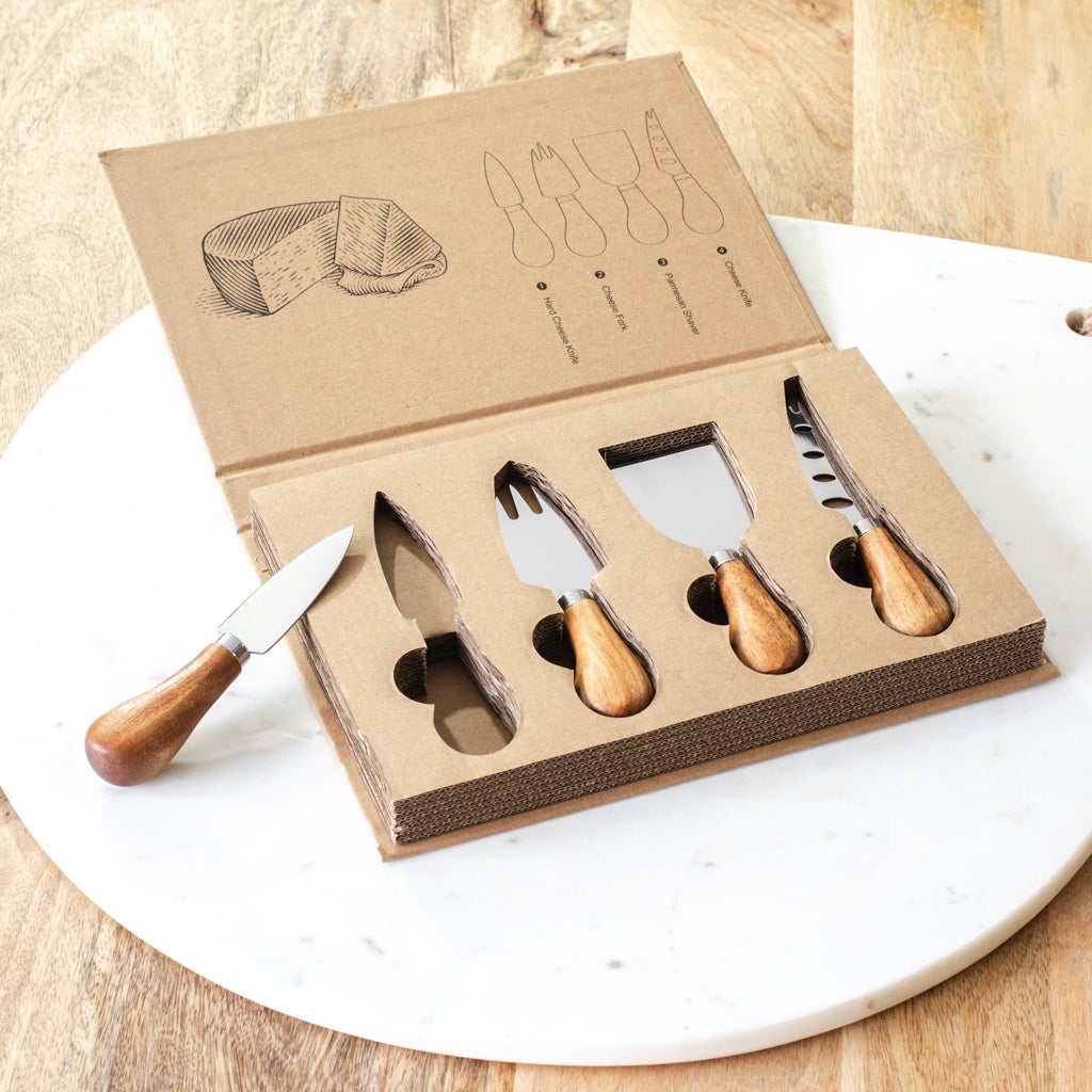 4 Pc Cheese Knife Gift Set  PD Home   