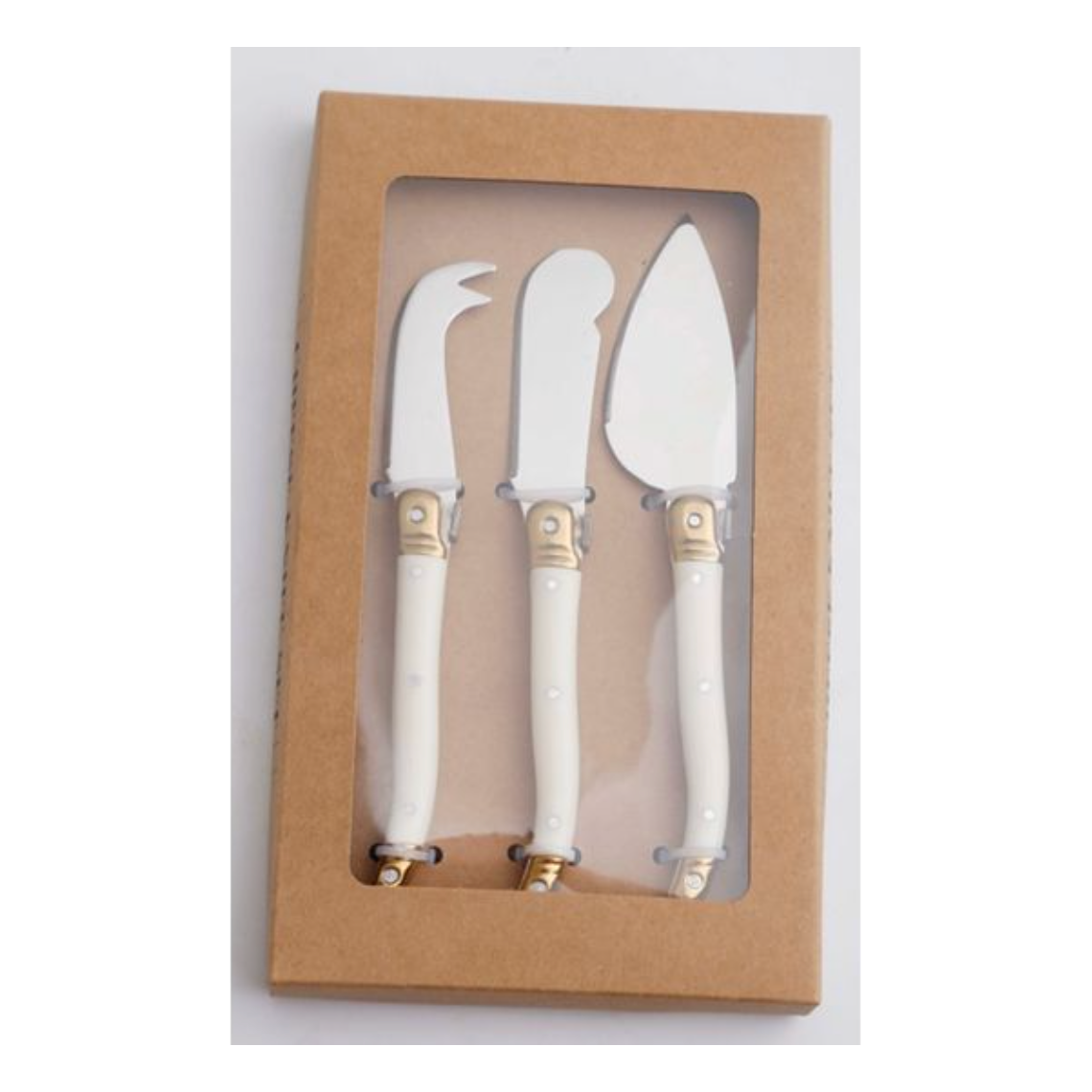 Gold Cheese Knife Gift 3 Pc Set PD Home