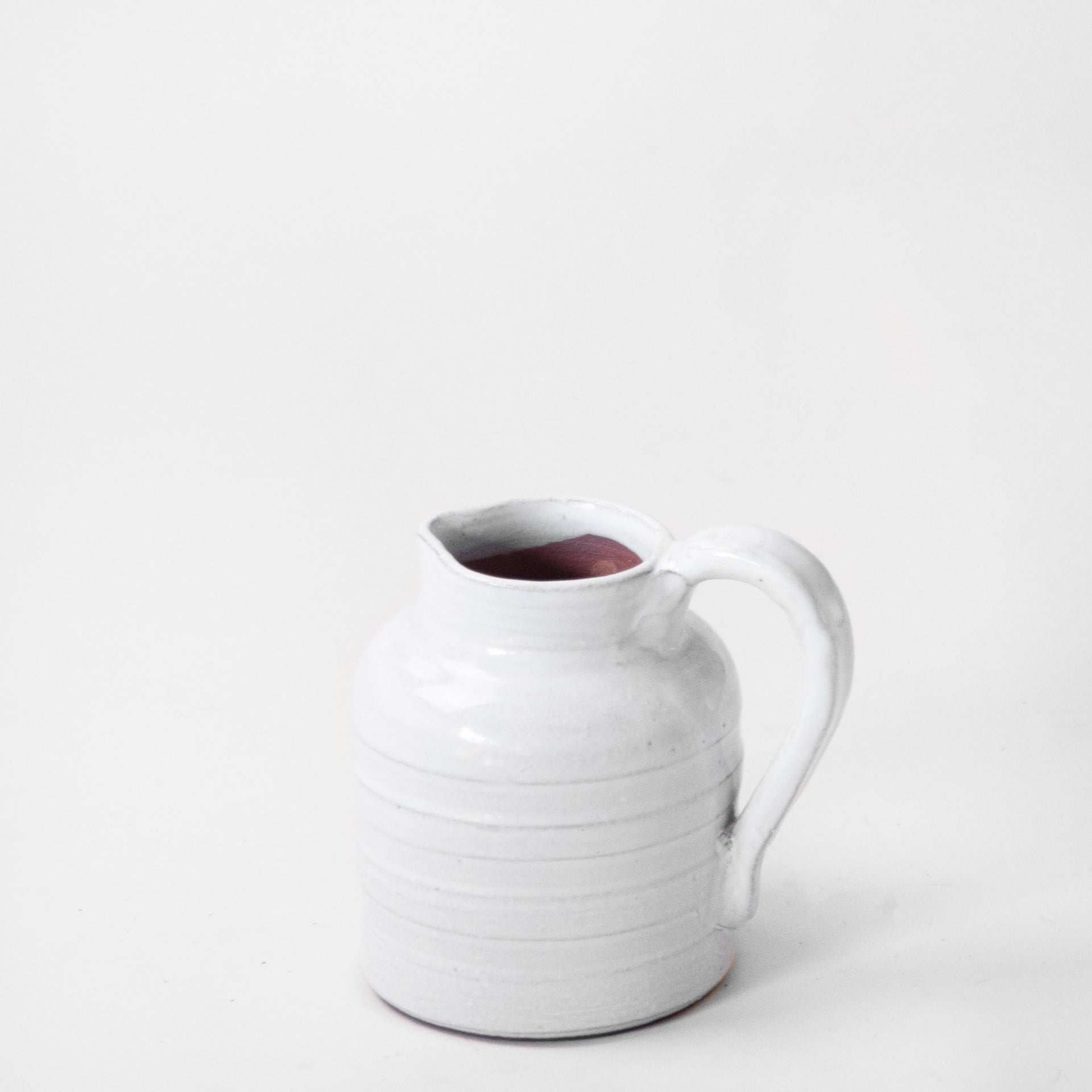 5" White Rib Pitcher  PD Home   