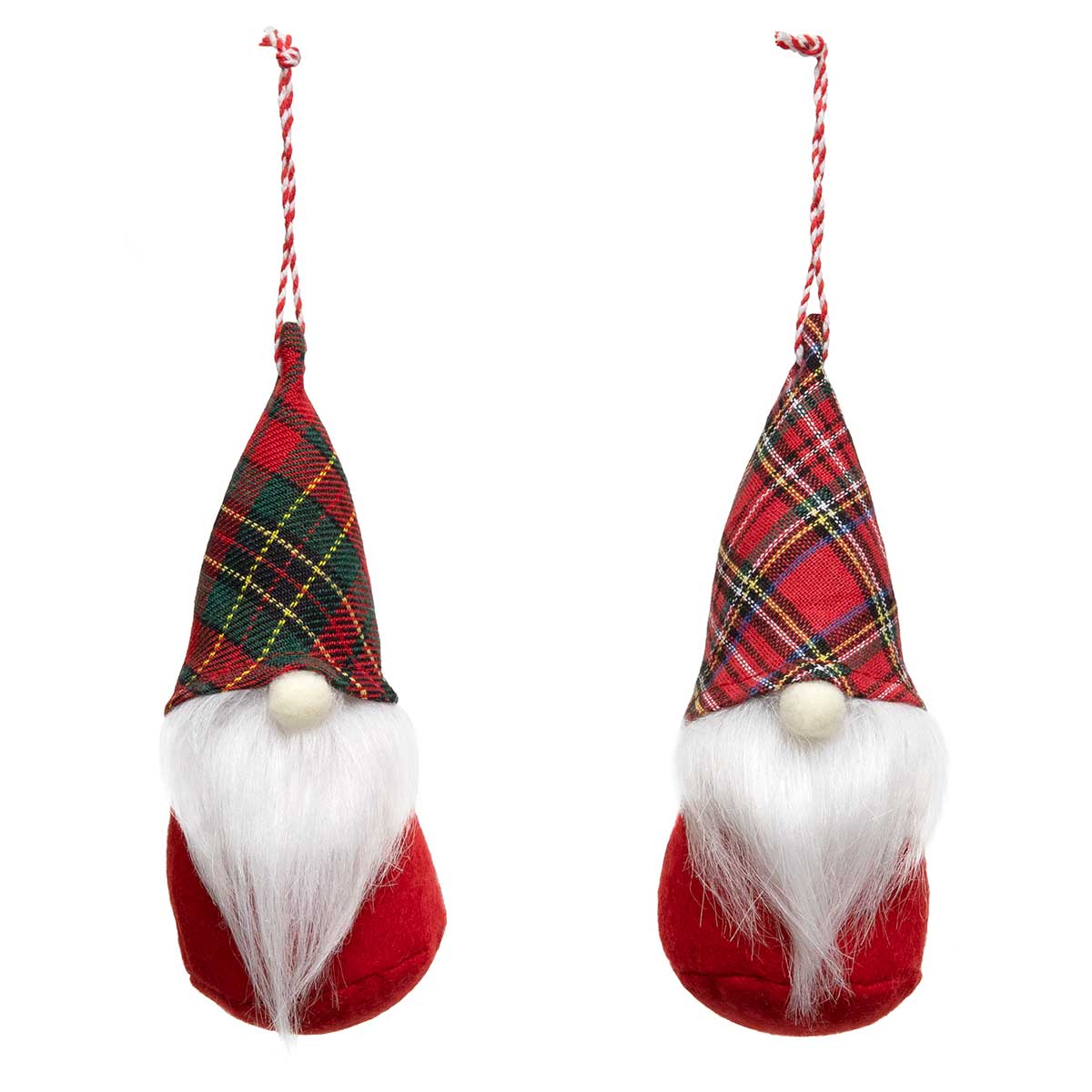 Mini Gnome Plaid Felt Ornament  MeraVic   