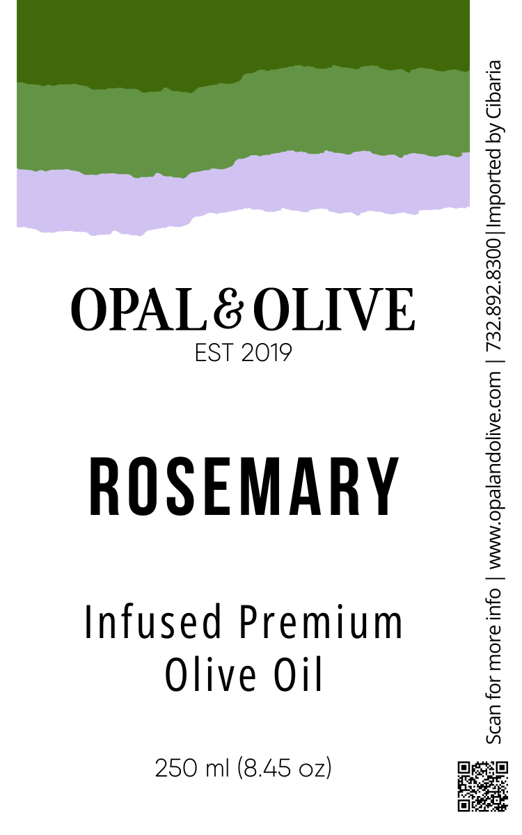 Infused EVOO - Rosemary Flavored Olive Oil Opal and Olive   