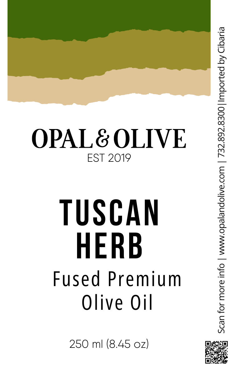 Fused Olive Oil - Tuscan Herb Flavored Olive Oil Opal and Olive   