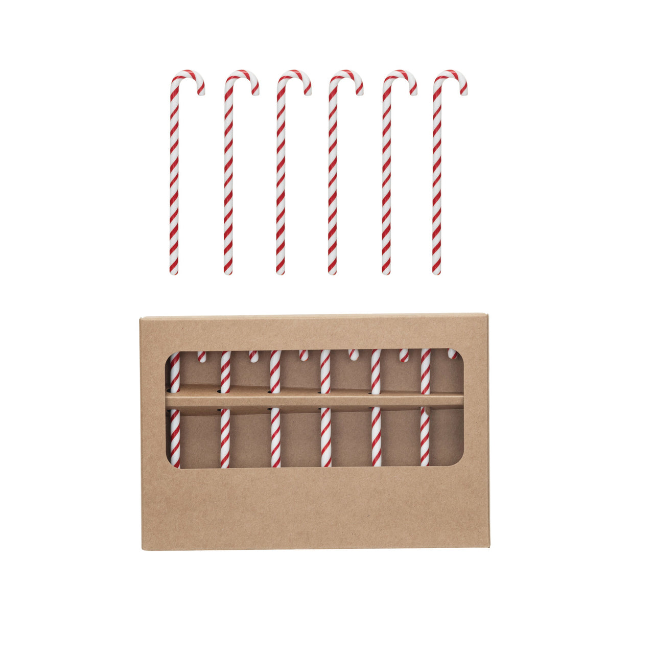 Glass Candy Cane Stirers  Creative Co-Op   