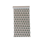 Stonewashed Cotton Printed Table Runner w/ Christmas Tree Pattern  Creative Co-Op   