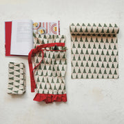 Stonewashed Cotton Printed Napkins w/ Christmas Tree Pattern, Set of 4  Creative Co-Op   