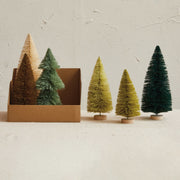 Sisal Bottle Brush Trees w/ Wood Bases  Creative Co-Op   