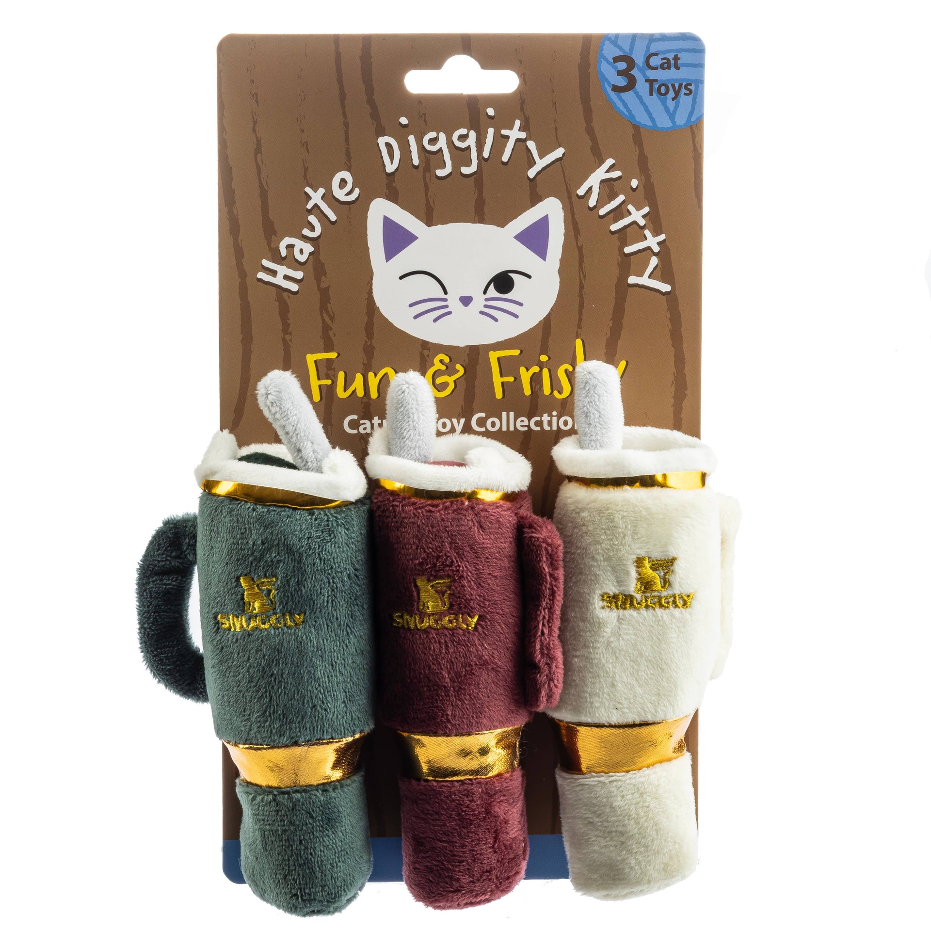 Snuggly Cup Stocking Stuffers Christmas Cat Nip Toys  Haute Diggity Dog   