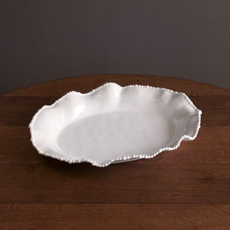 VIDA Alegria Oval Platter (White) Beatriz Ball