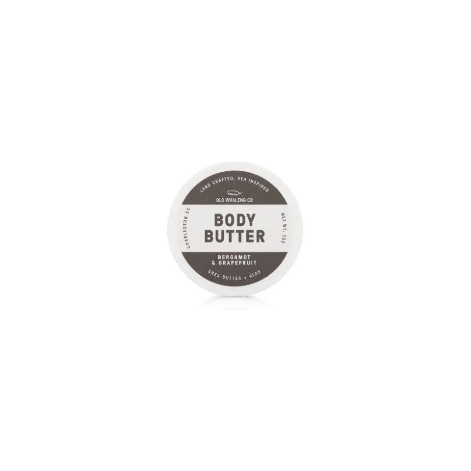 Travel Size Bergamot & Grapefruit Body Butter (2oz)  Old Whaling Company   