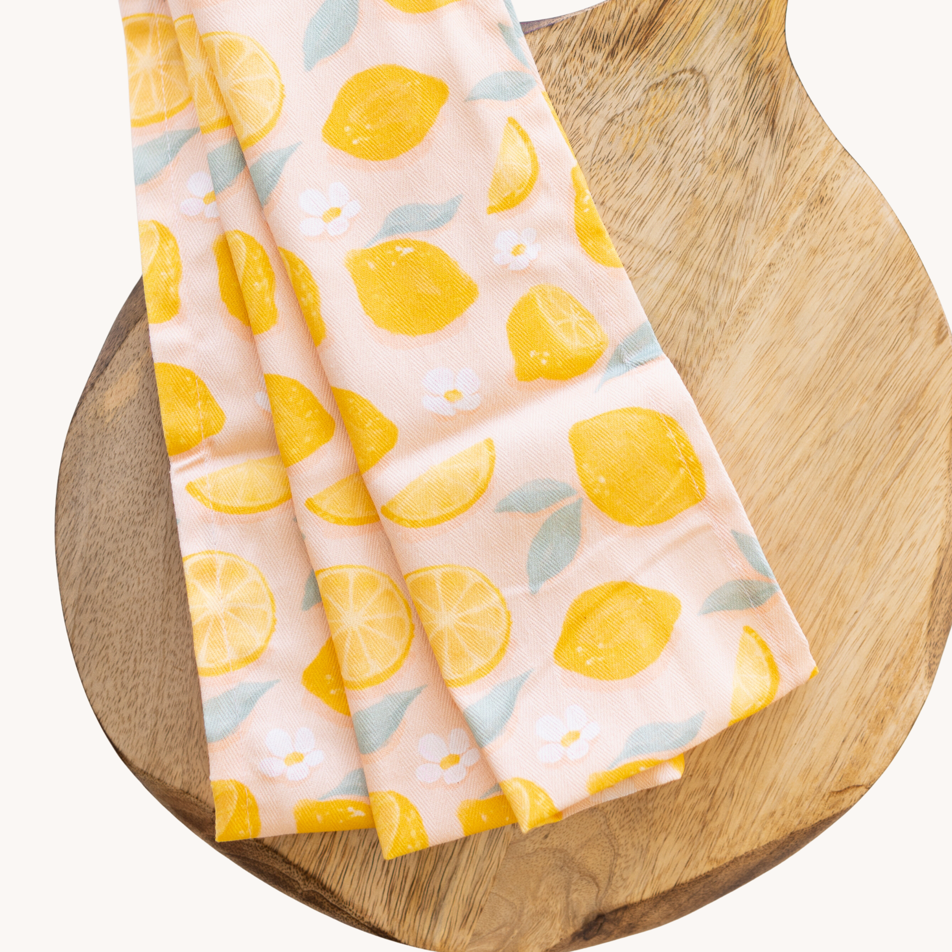 Pack of 2 Painted Lemons Tea Towels Elyse Breanne Design