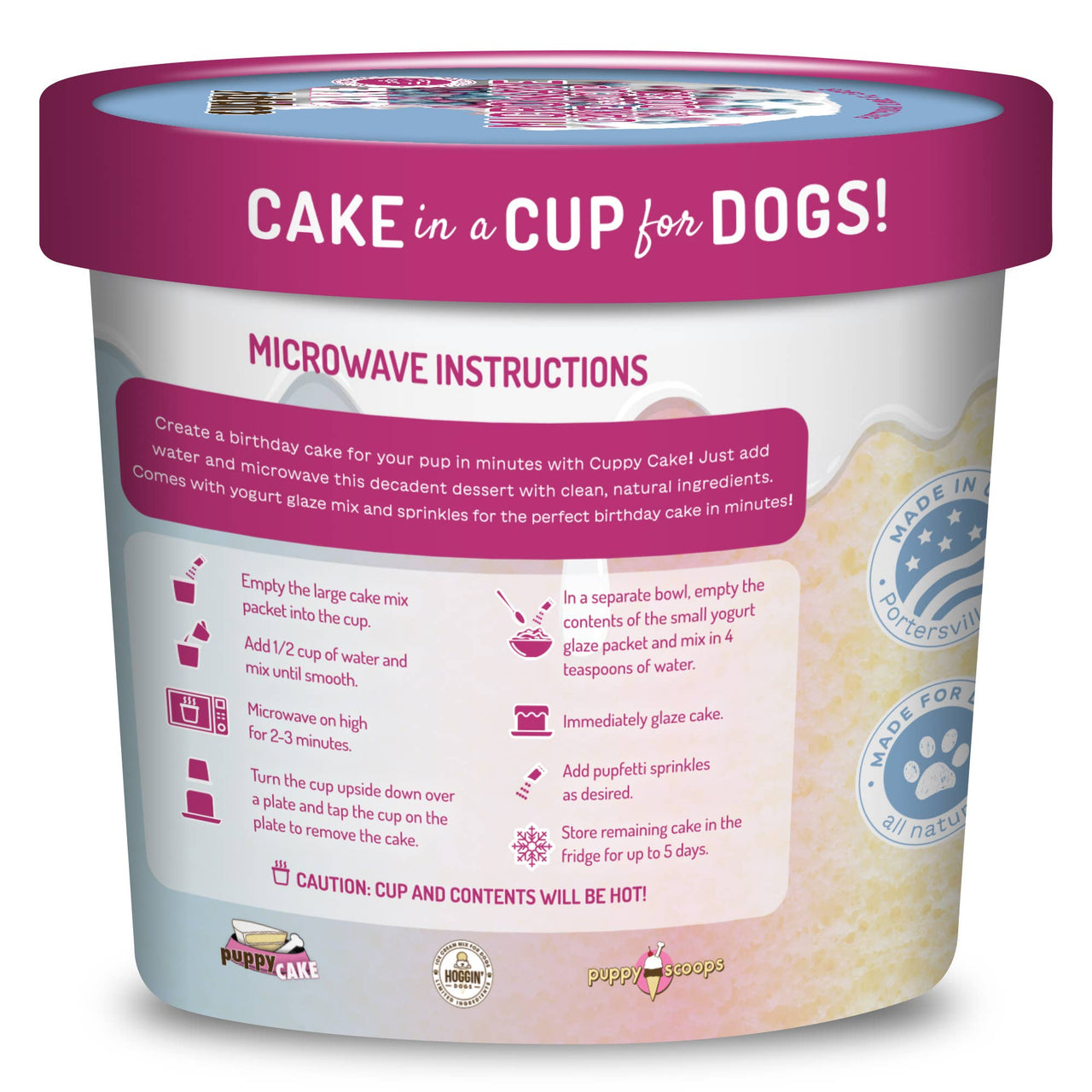 Cuppy Cake - Microwave Dog Birthday Cake in A Cup Puppy Cake LLC