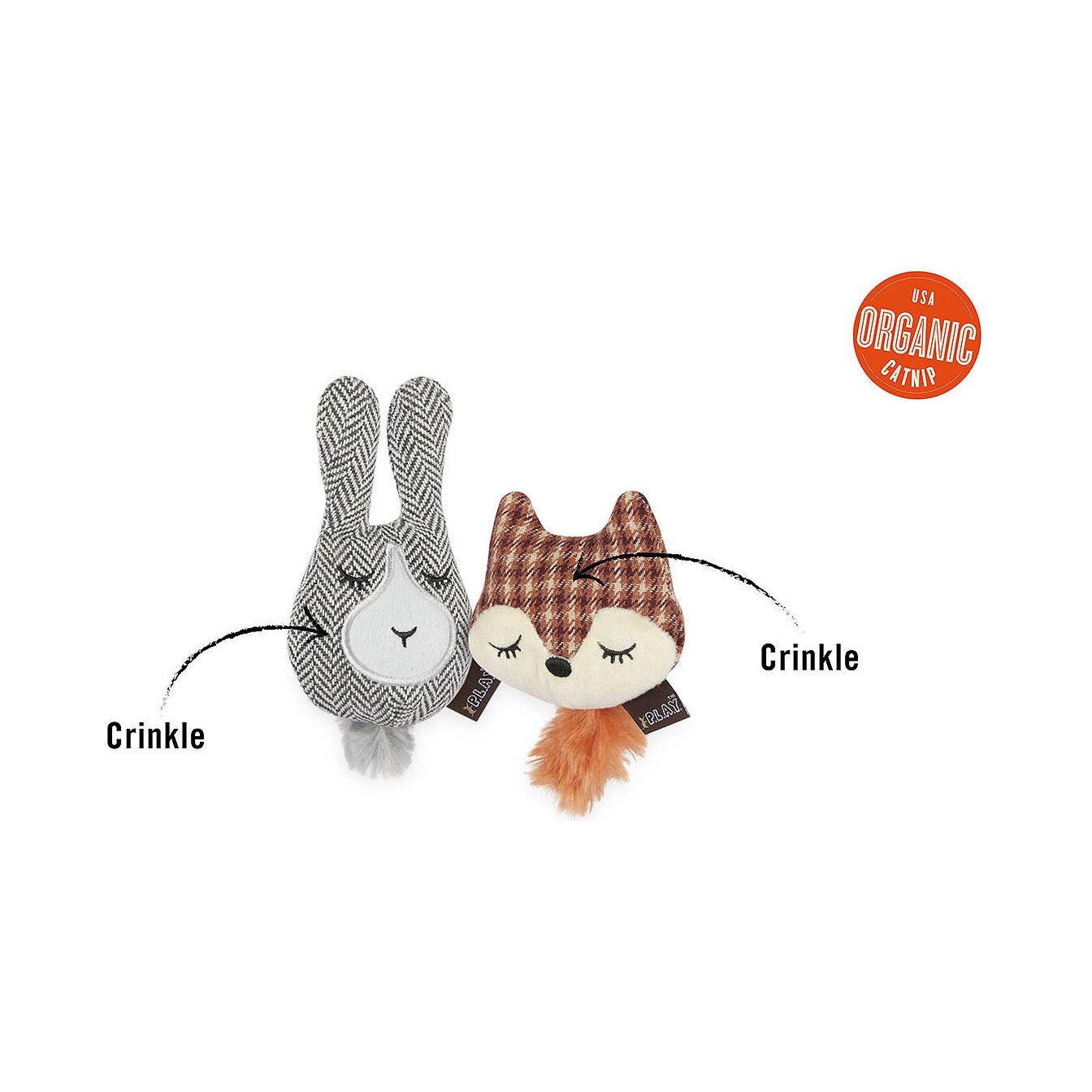 Feline Frenzy Forest Friends - Foxsy and Hopsy  P.L.A.Y. Pet Lifestyle and You   