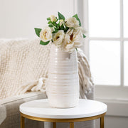 White Glossed Vase  Sullivans   