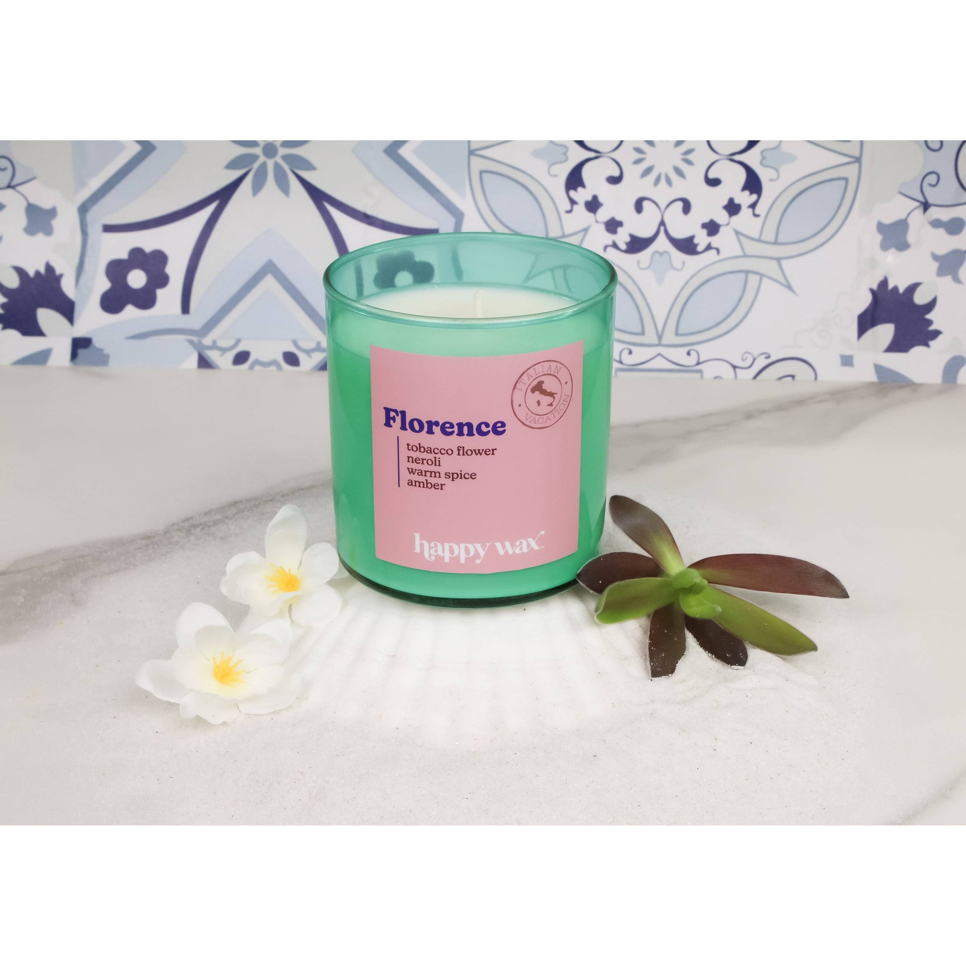 Florence Single Wick Candle  Happy Wax   