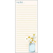 List Pad - Jar of Daisies GINA B DESIGNS