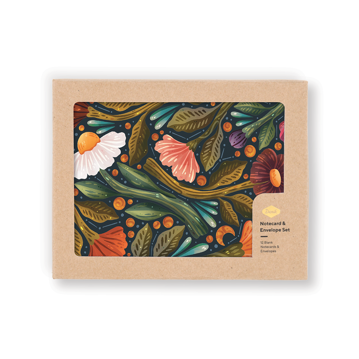 Nightsky Floral Notecards Denik