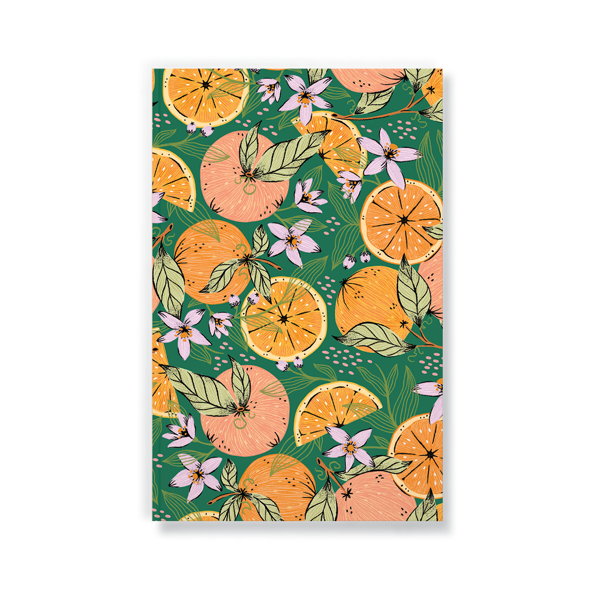 Orange Orchard Classic Layflat Notebook Denik