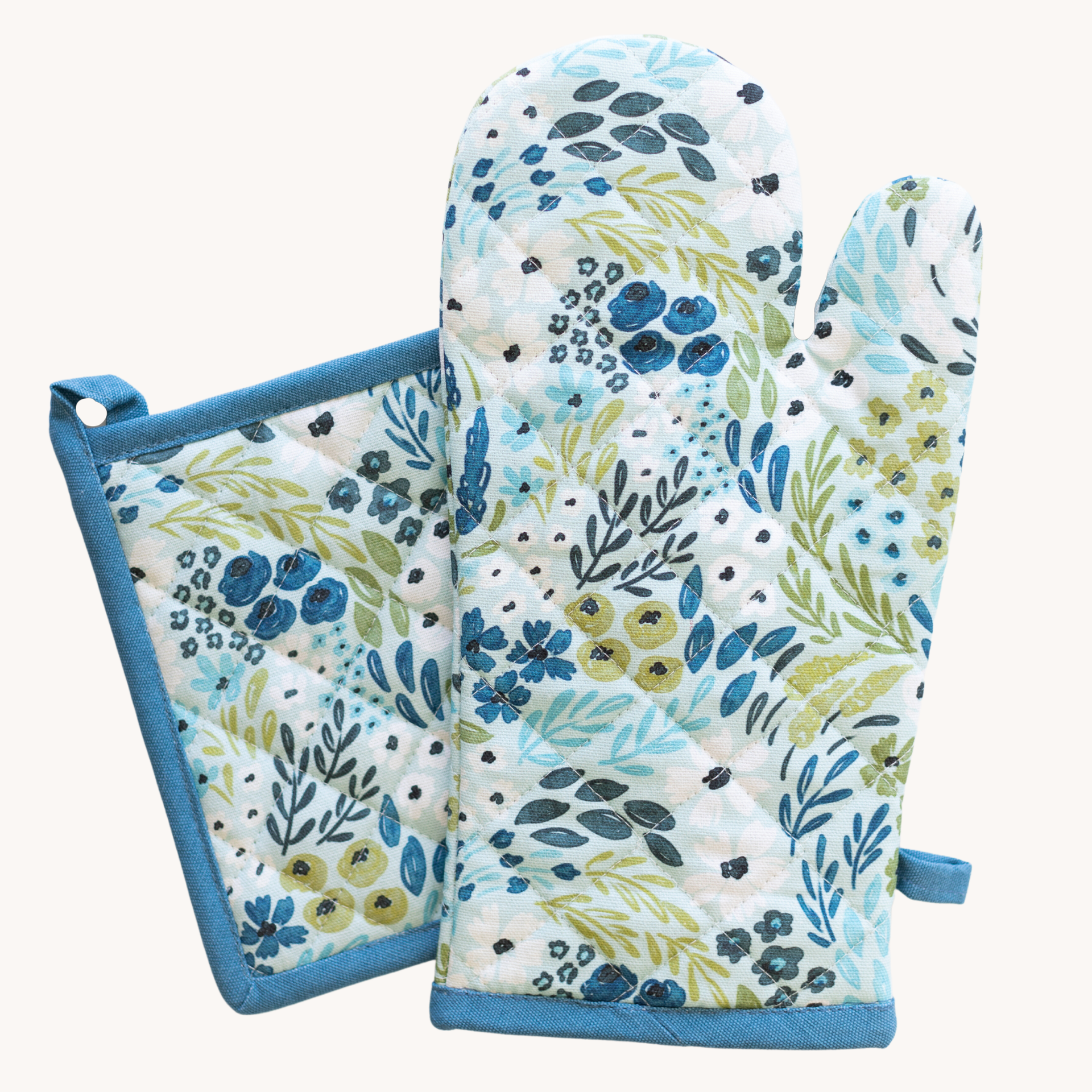 Waterfall Oven Mitt + Pot Holder Elyse Breanne Design