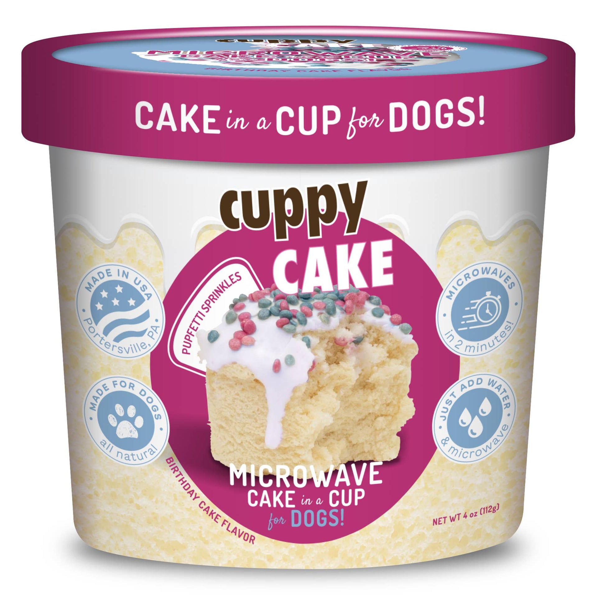 Cuppy Cake - Microwave Dog Birthday Cake in A Cup Puppy Cake LLC