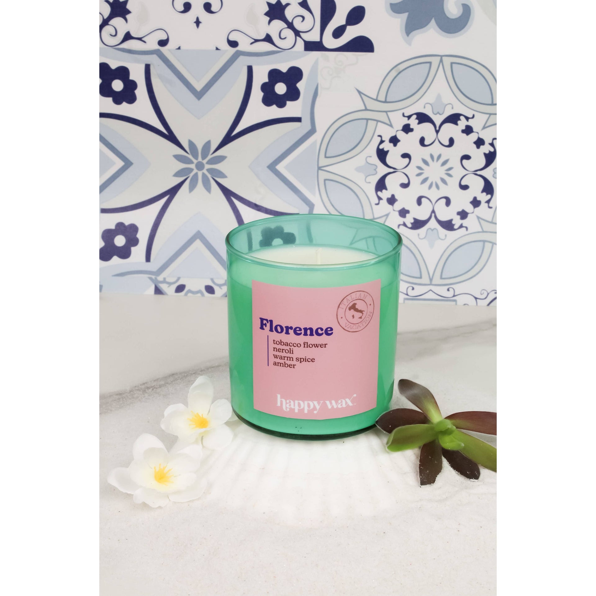 Florence Single Wick Candle  Happy Wax   