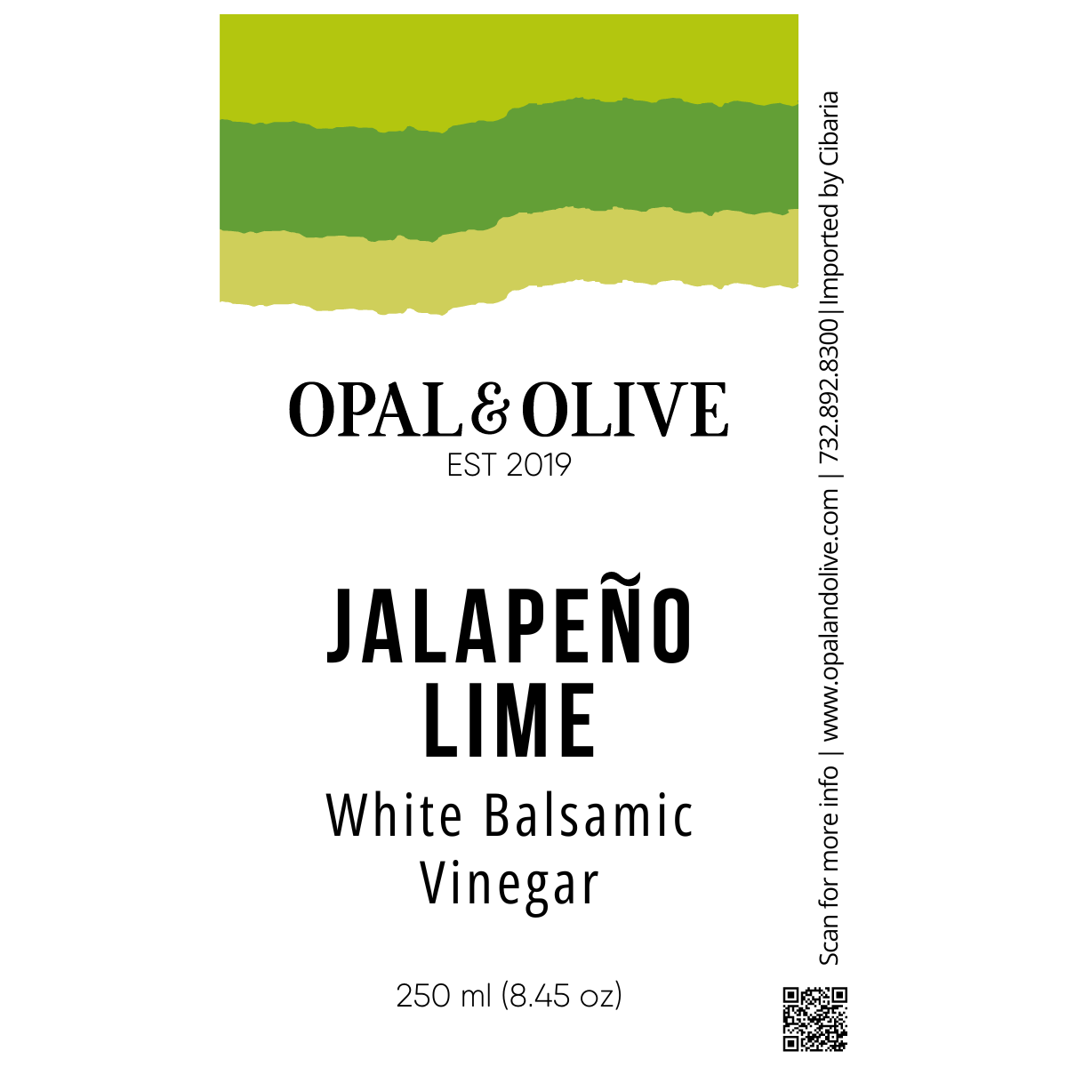 White Balsamic Vinegar - Jalapeno Lime White Balsamic Opal and Olive   