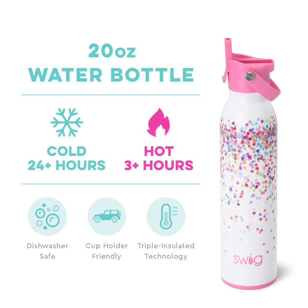 Pink Unicorn Stainless Steel Water Bottle - 20 oz Insulated