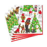 Cocktail Napkin - Caroling Pets  Caspari   