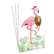 Guest Towel Napkin - Christmas Flamingos  Caspari   