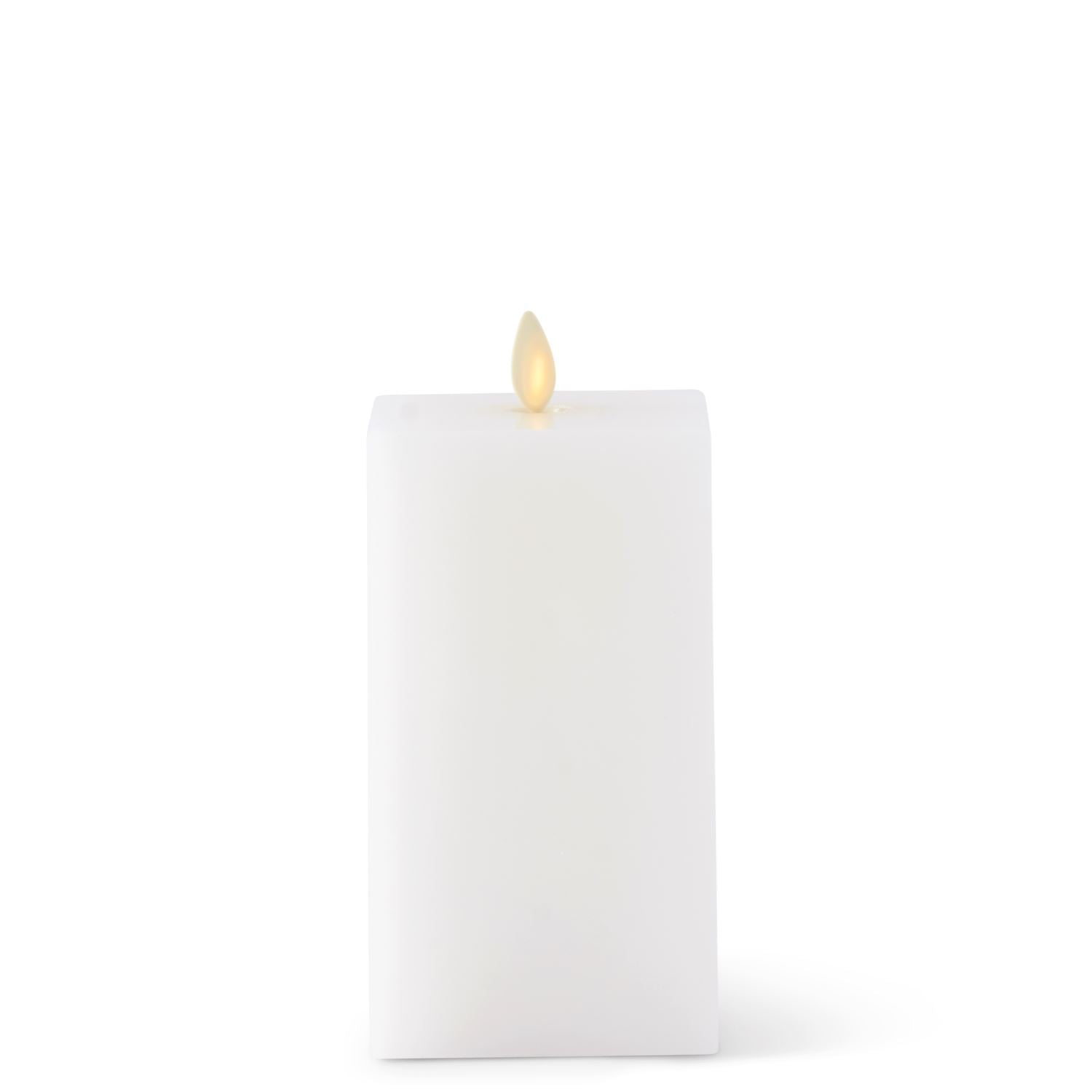 Luminara -  Indoor Flameless - Square White Flameless Candles K&K Medium  