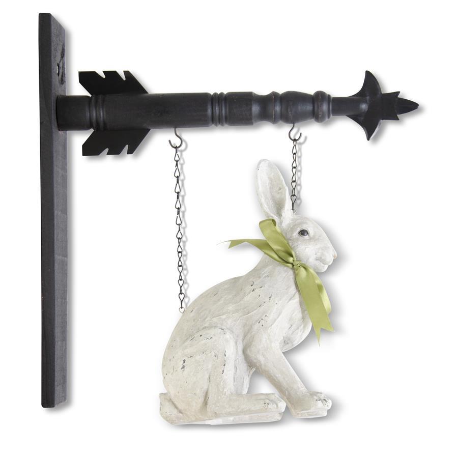 Sitting White Rabbit w/ Bow Arrow Replacement Arrow K&K   