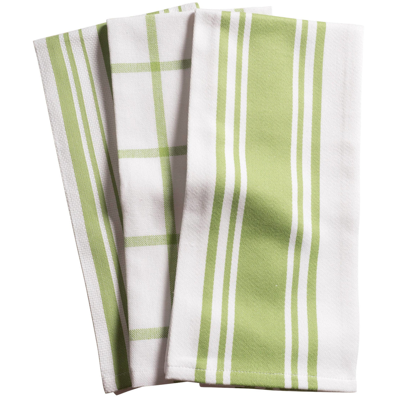 Basketweave/Green- Set of 3  KAF Home   