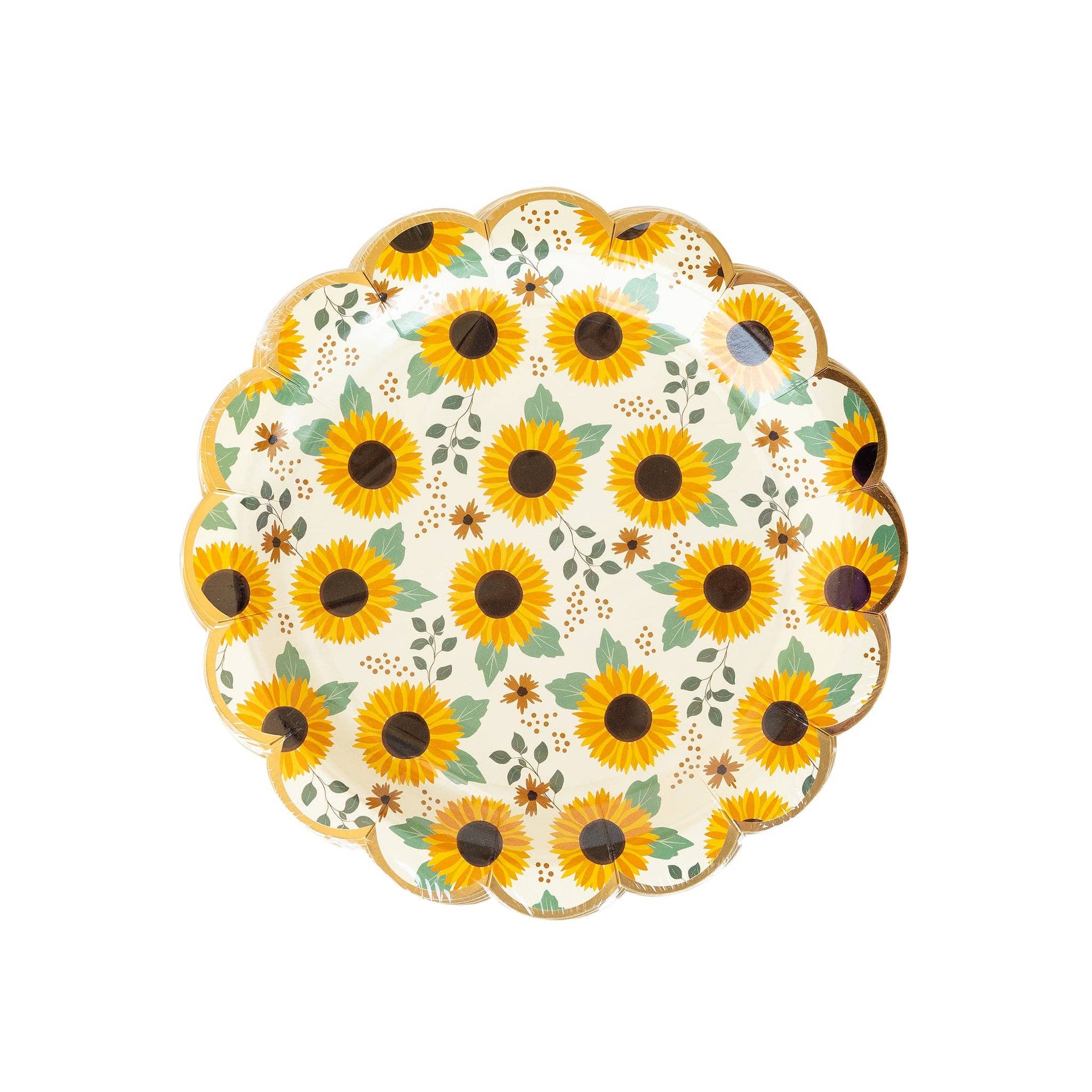 Sunflowers Paper Plates  My Mind’s Eye   