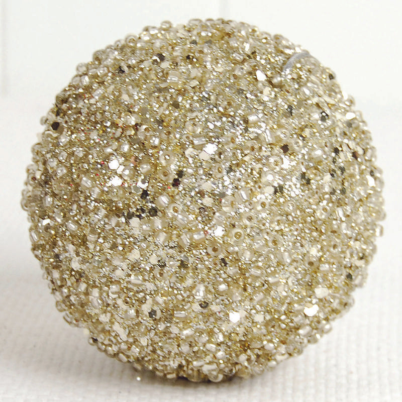 Jewel Ball Ornament, Champagne 4