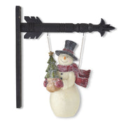 Resin Glittered Vintage Snowman Arrow Replacement  K&K   