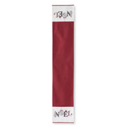 Red & Cream NOEL Embroidered Table Runner  K&K   