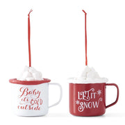 Hot Coco Mug Ornament  K&K   