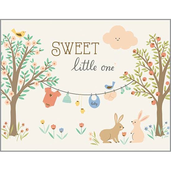 Baby Greeting Card - Clothesline  GINA B DESIGNS   