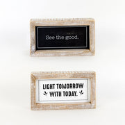 Reversible Wood Frame "See the Good" Adams Everyday Adams & Co.   