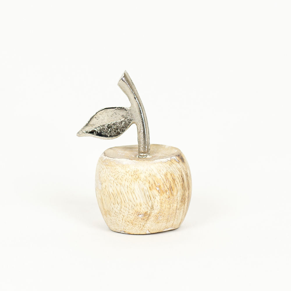 Mango Wood Shape - Apple with Silver Adams Everyday Adams & Co.   