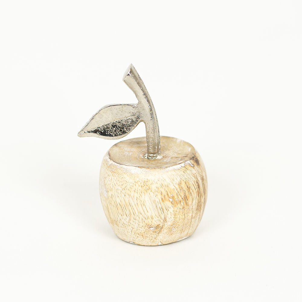 Mango Wood Shape - Apple with Silver Adams Everyday Adams & Co.   