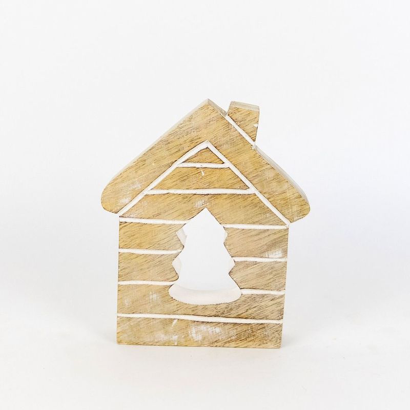 Mango Wood Cutout - House Adams Christmas Adams & Co.   