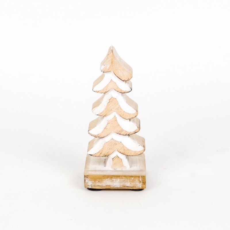 Mango Wood Cutout On Stand - Tree Adams Christmas Adams & Co.   