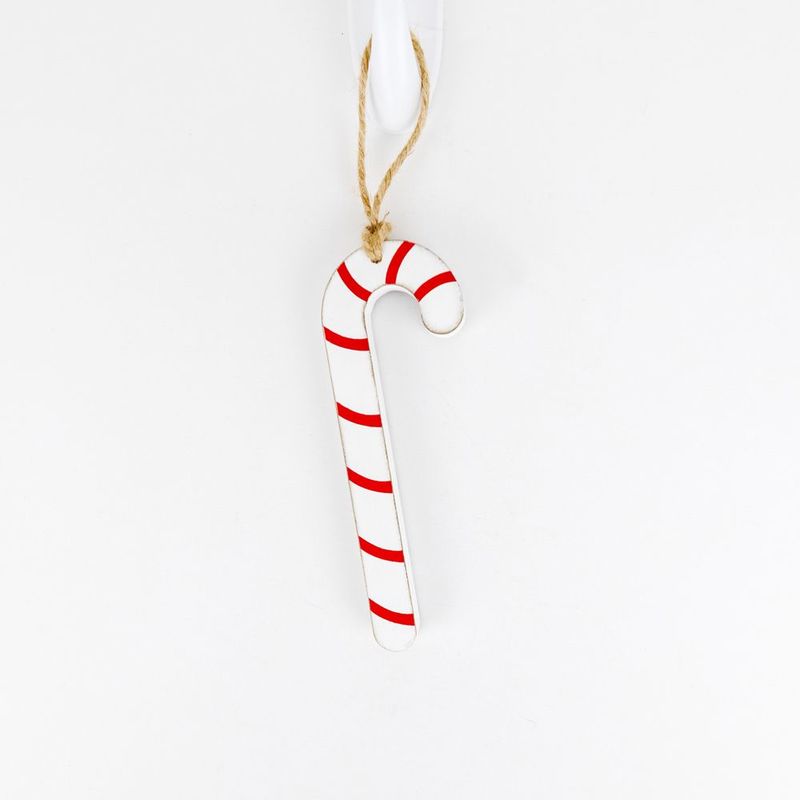 Double Sided Wood Ornament - Candy Cane Adams Christmas Adams & Co.   