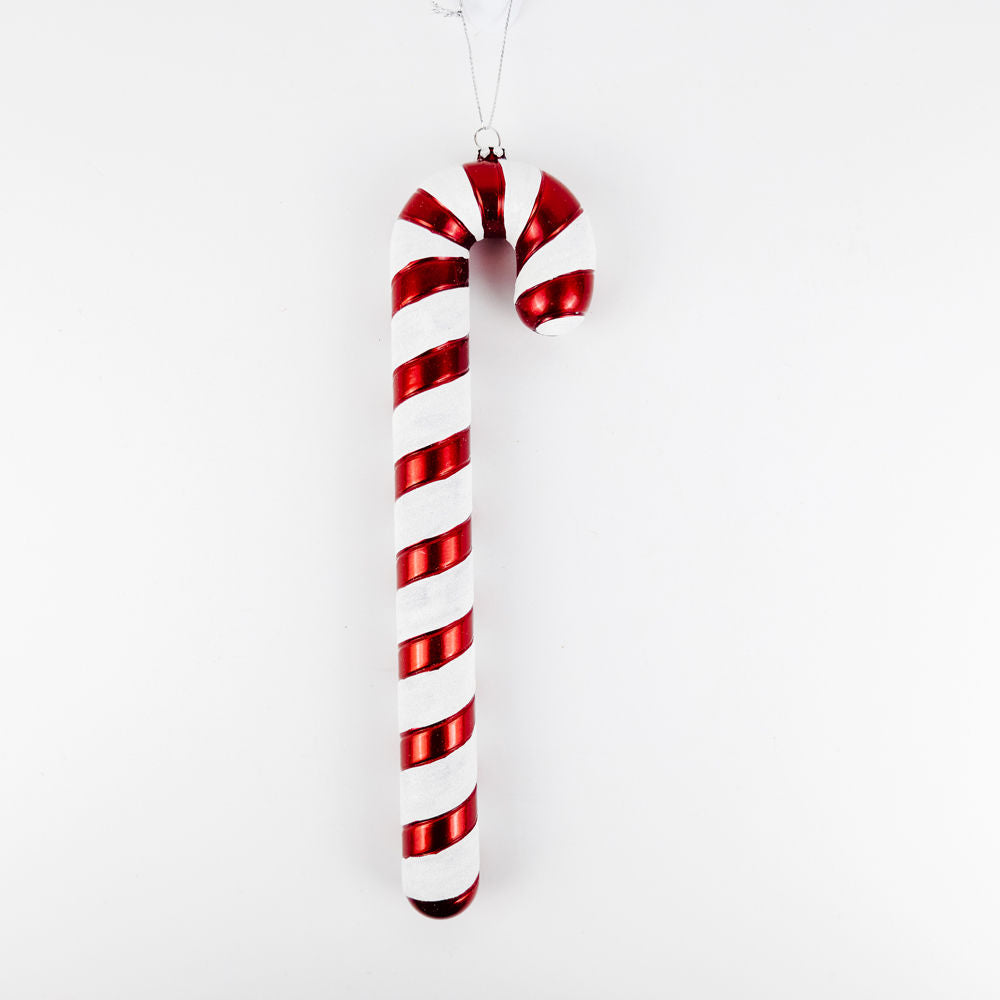 Acrylic Candy Cane Ornament - Red/White 12" Adams Christmas Adams & Co.   