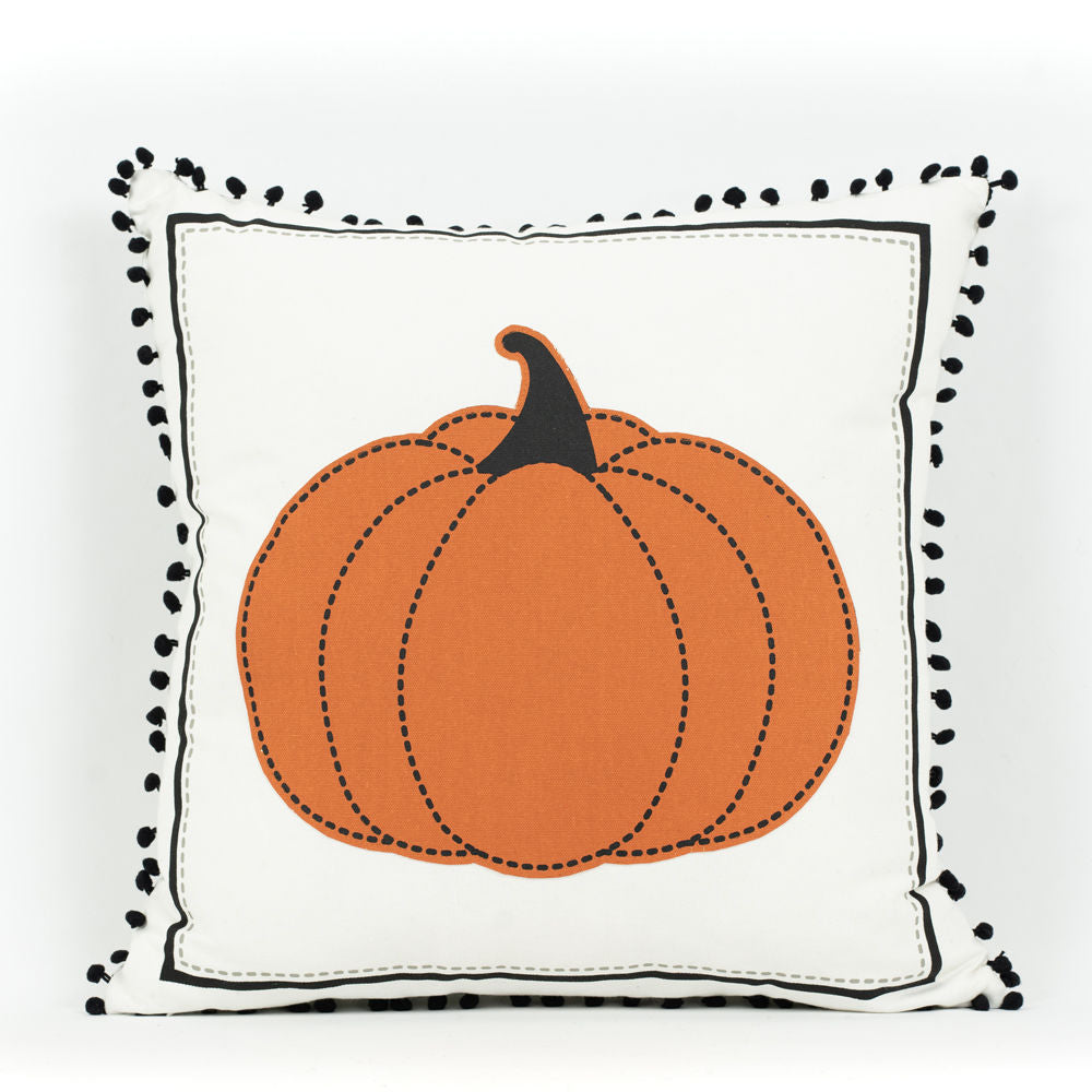 Reversible Linen Pillow (Ghost/Pumpkin) Adams Halloween Adams & Co.   